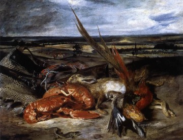  Lang Arte - Naturaleza muerta con langosta Eugene Delacroix